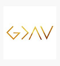 God Is Greater Than the Highs and Lows Photographic Print