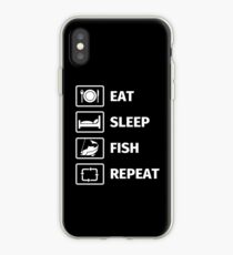 Eat, Sleep, Fish, Repeat iPhone-Hülle & Cover
