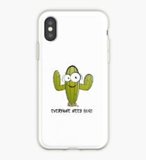 Everyone Need Hugs, funny cactus iPhone Case