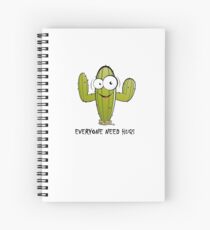 Everyone Need Hugs, funny cactus Spiral Notebook