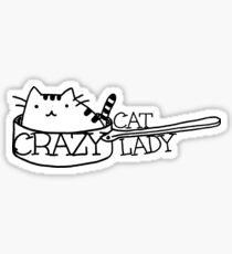 CRAZY CAT LADY Sticker