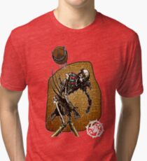 Throwing skelett Tri-blend T-Shirt