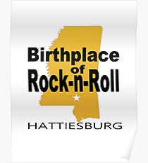 Rock Birth 2 gold Poster