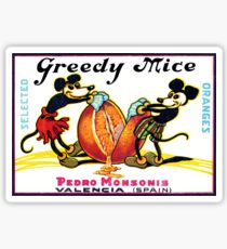 1930 Greedy Mice Sticker