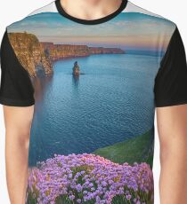 cliffs of moher sunset county clare ireland Graphic T-Shirt
