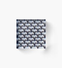 Mount St Helens lava dome 2 oval pattern Acrylic Block