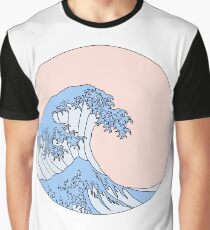 Camiseta gráfica onda estética