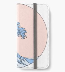 ästhetische Welle iPhone Flip-Case/Hülle/Klebefolie
