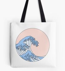 aesthetic wave Tote Bag