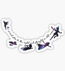 Peter Pan - The Second Star to the Right Sticker