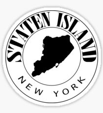 Pegatina Etiqueta engomada del viaje de Staten Island