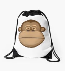 Meh Monkey Drawstring Bag