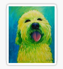 Shaggy Dog in Yellow Sticker