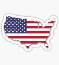 America Map Sticker