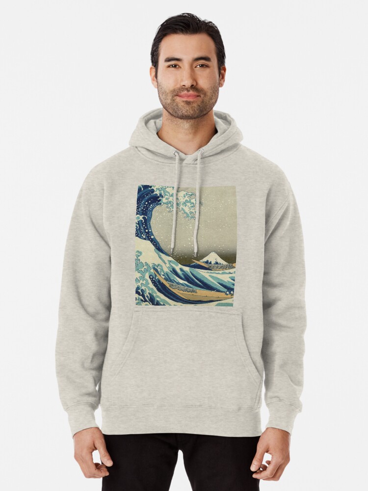 hokusai wave hoodie