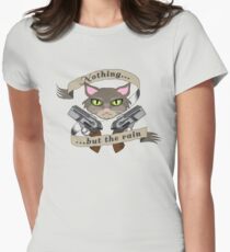 What do you hear, Starbuck? Women's Fitted T-Shirt