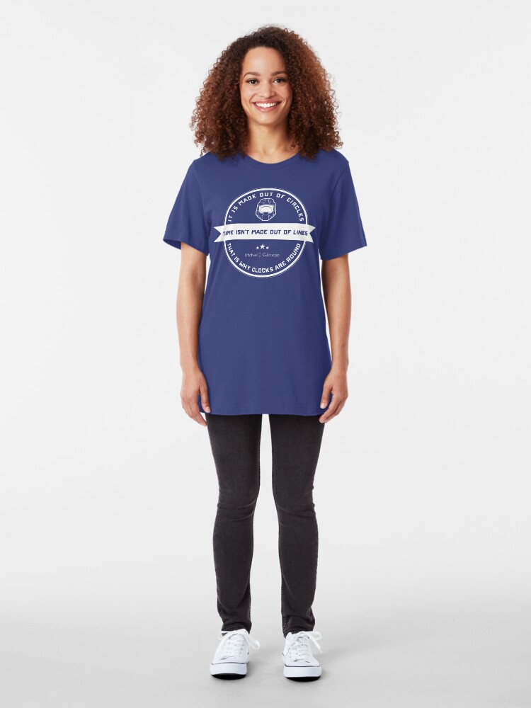 Alternate view of Time, line? Slim Fit T-Shirt