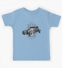 Pinstripe Hot Rod light Kids Tee