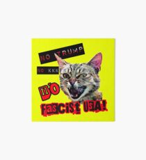 No Fascist USA Cat Art Board