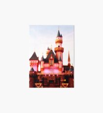 Pink Castle Illustration Art Board