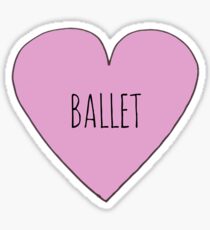 Pegatina Ballet Love