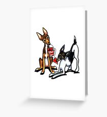 Rat Terrier Sweethearts Greeting Card