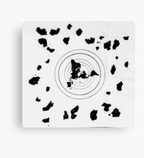Flat Earth Map : "Shingon Buddhist World Map" 9th Century Canvas Print