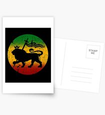Löwe von Judah Rasta Reggae Musik Design Postkarten