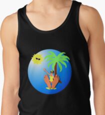 Funny feet 50's retro beach holiday! Tank Top