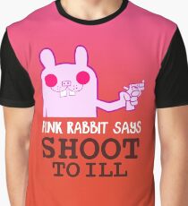 Pink Rabbit says shoot to ill - Gorillaz Graphic T-Shirt