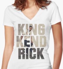 King Kendrick Women's Fitted V-Neck T-Shirt