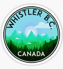 WHISTLER BRITISH COLUMBIA CANADA SKIING SNOWBOARDING MOUNTAINS SKI 7 Sticker