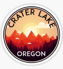 CRATER LAKE NATIONAL PARK OREGON MOUNTAINS HIKING CAMPING HIKE CAMP BOATING FISHING 3 Sticker