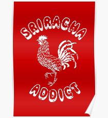 Sriracha Addict Vintage Poster