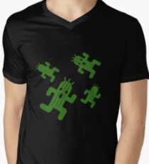 Cactuar print Men's V-Neck T-Shirt