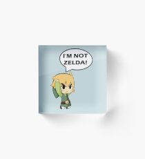 I'm Not Zelda Acrylic Block
