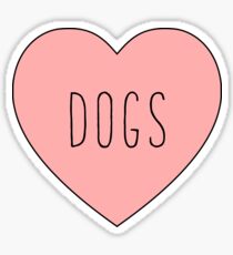 I Love Dogs Heart | Dog Sticker