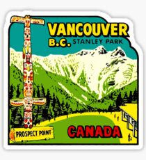 Vancouver BC Stanley Park Vintage Travel Decal Sticker