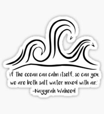 Salt water and air Sticker