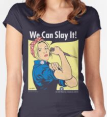Buffy the Riveter Women's Fitted Scoop T-Shirt