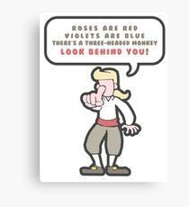 Little Monkey Poem Canvas Print