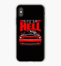 Give'em Hell Dodge Challenger Hellcat iPhone Case
