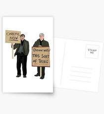 "DOWN WITH THIS SORT OF THING...Careful Now" Postcards