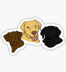 The Three Labradors Sticker