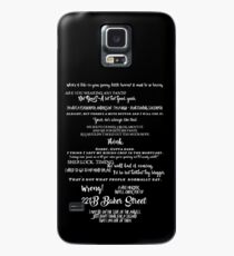 Sherlock - Best Quotes from Sherlock Case/Skin for Samsung Galaxy
