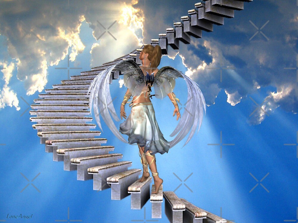 Angels Stairway To Heaven By Loneangel Redbubble