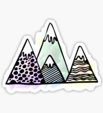 Colorful Mountains Sticker