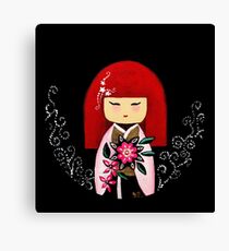 Red Kimi Doll Canvas Print