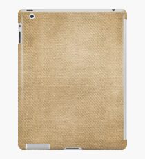 Burlap Feed sack Blue stripes iPad Case/Skin