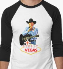 george strait to las vegas 2017 Men's Baseball ¾ T-Shirt